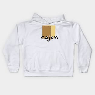 Cajon Player Kids Hoodie